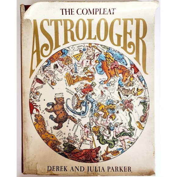 1971 The Compleat Astrologer 1st Edition w/ Dust Jacket HC Parker Astrology WHBS - Picture 2 of 10